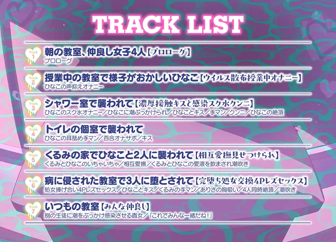 [RJ01444525][同人音声]【エロ J〇百合 4P♡】みんなで一緒にオナニーしよ?～仲良し女子はえっちに狂う～【オナニー病が蔓延した世界 ASMR】[百度盘][2.1G]