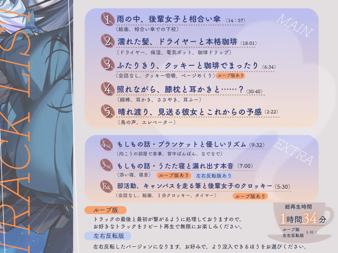 [RJ01468869][同人音声][全年龄]放課後の雨、珈琲の香り漂う癒やしのひととき